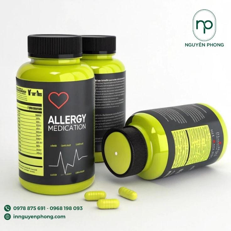 Mẫu logo thuốc in trên tem nhãn